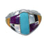 Southwestern Multicolor Silver Ring Size 5-3/4 YX74958